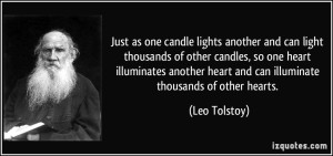 just as one candle
